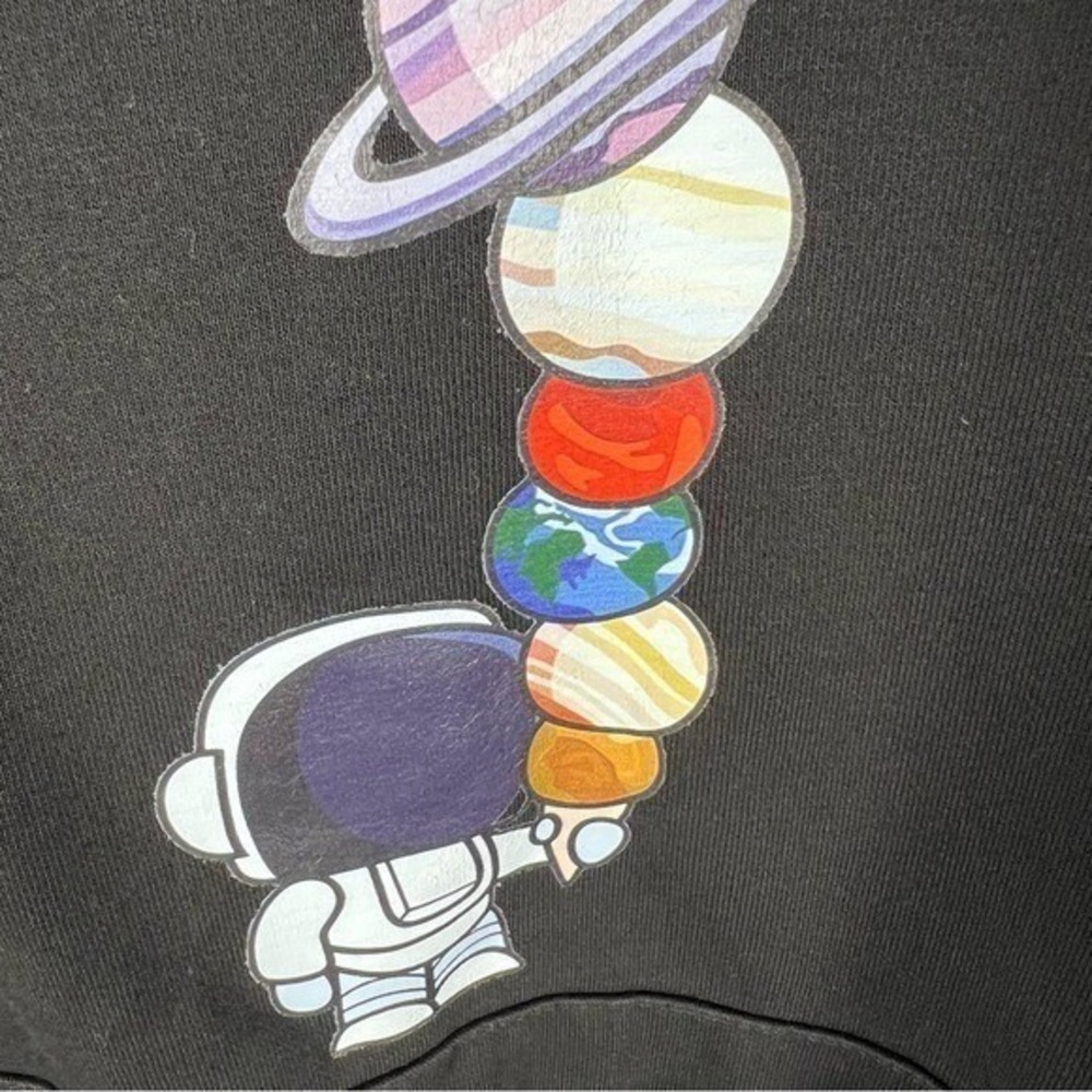 TEMU‎ Astronaut & Planet Print Hoodie for MEN - Picture 15 of 16